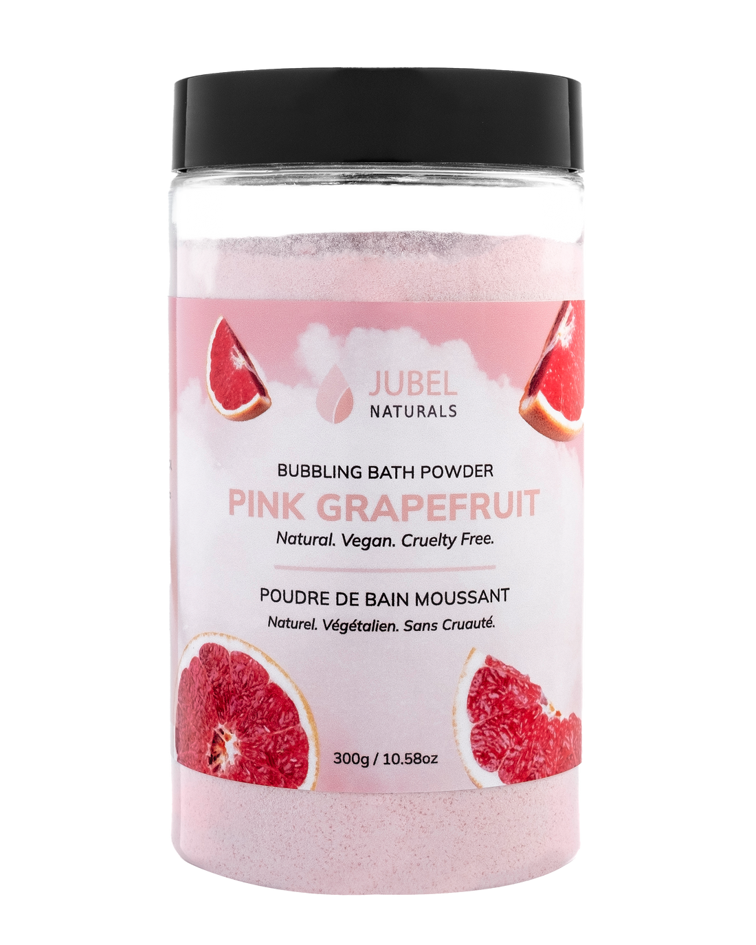 pink grapefruit bubbling bath powder