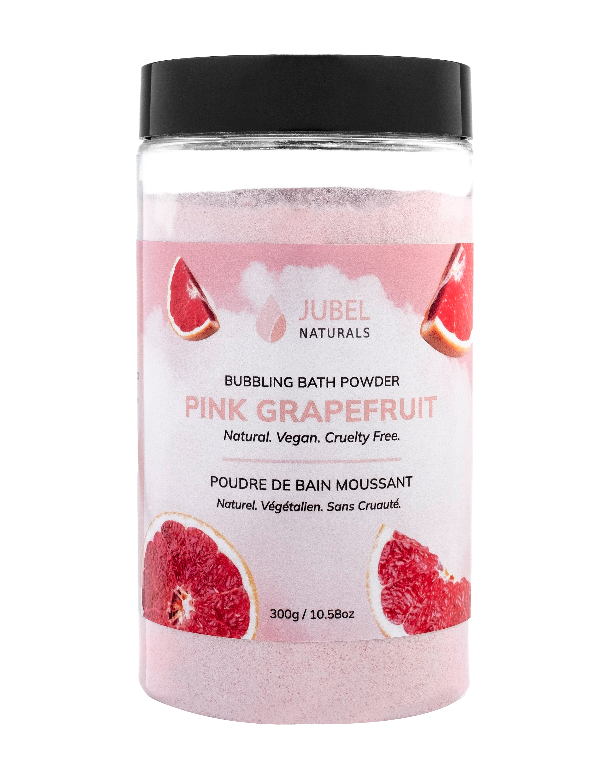 pink grapefruit bubbling bath powder